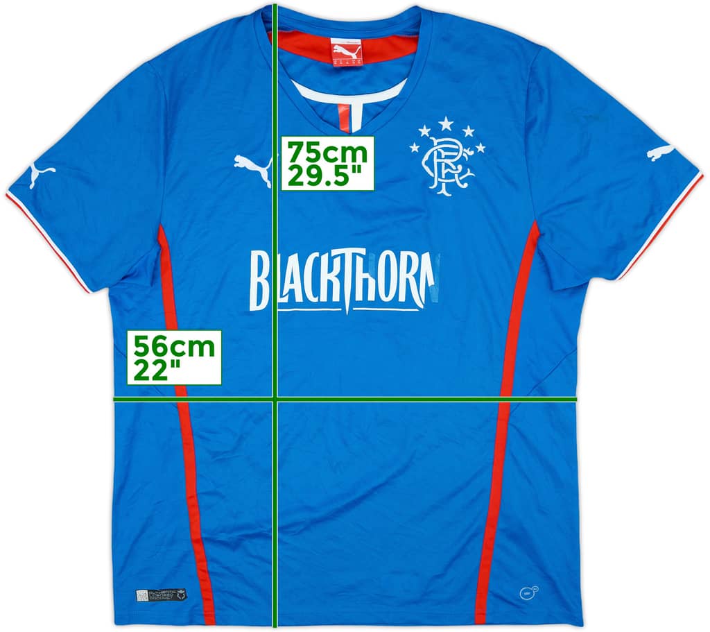 2013-14 Rangers Home Shirt - 5/10 - (XL)
