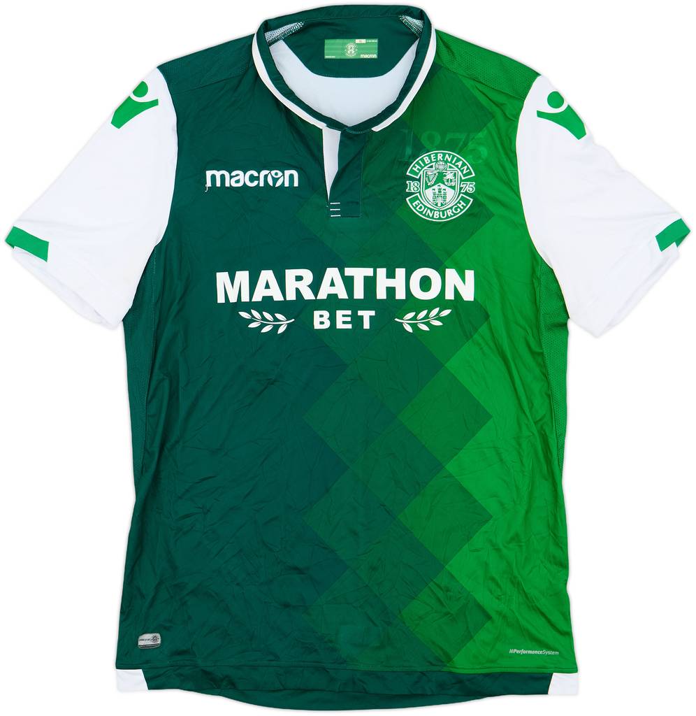 2018-19 Hibernian Home Shirt - 9/10 - (XL)