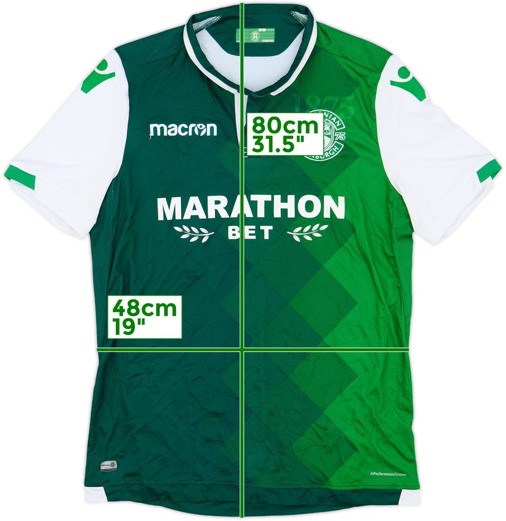 2018-19 Hibernian Home Shirt - 9/10 - (XL)