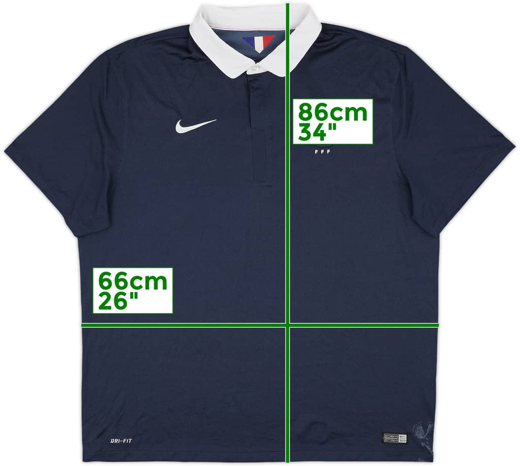 2014-15 France Home Shirt - 6/10 - (XXL)