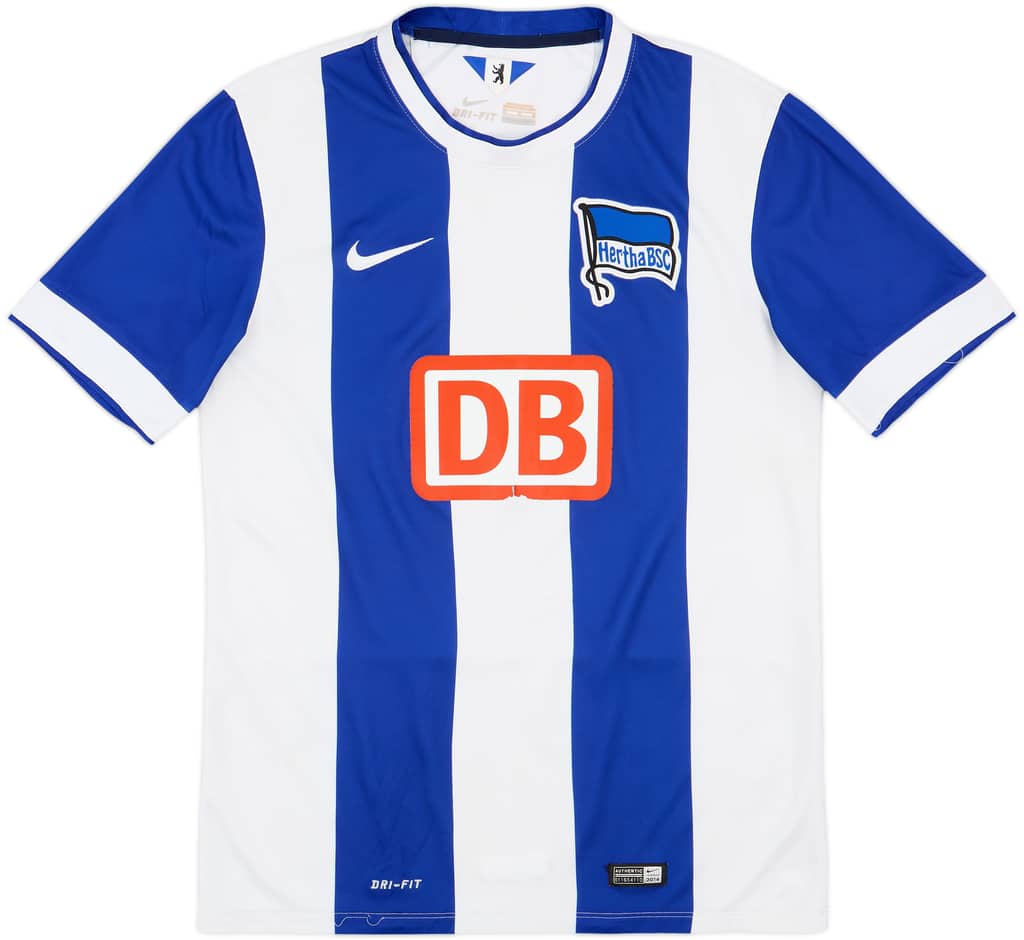 2014-15 Hertha Berlin Authentic Home Shirt - 7/10 - (M)
