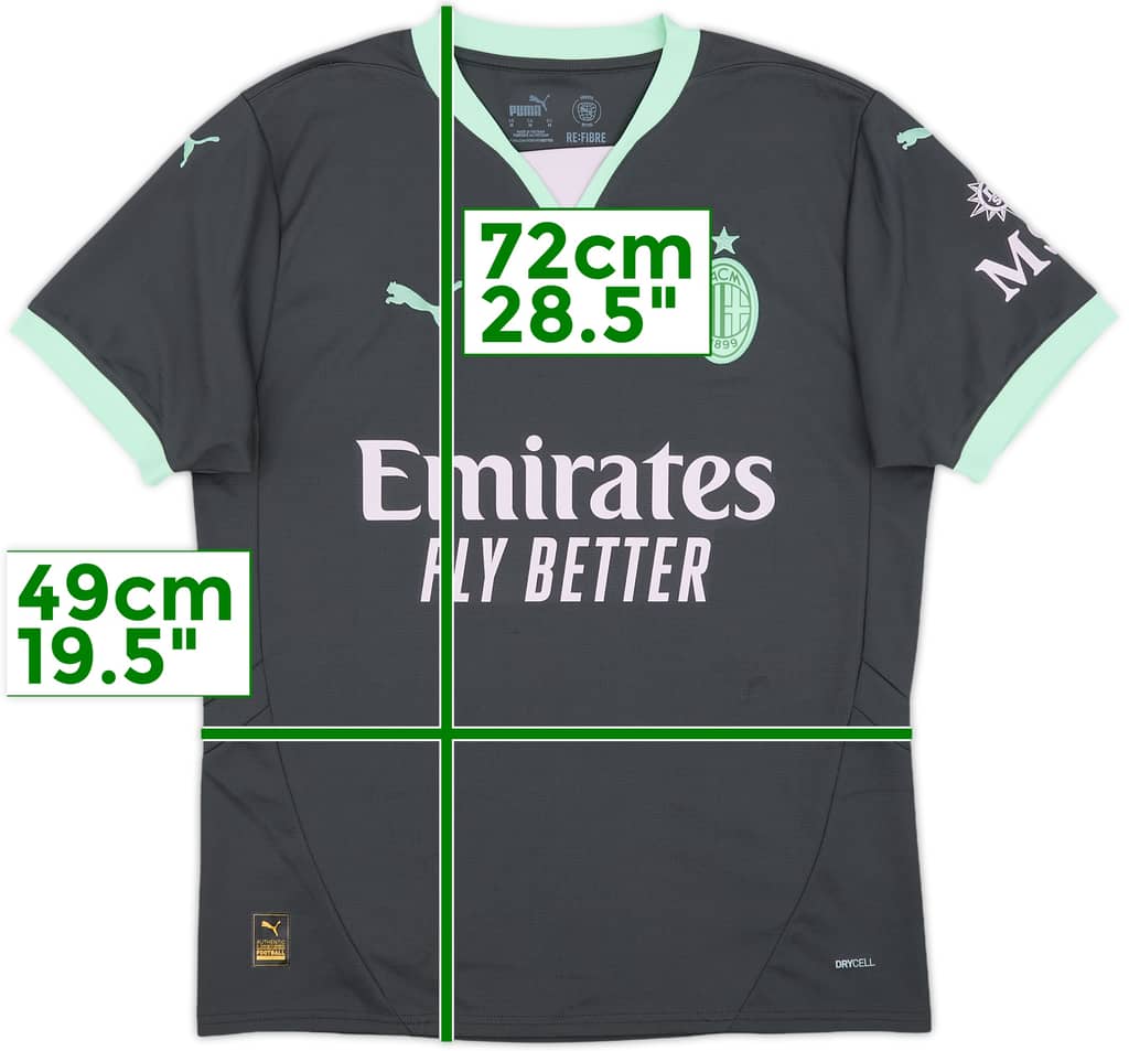 2024-25 AC Milan Third Shirt - 10/10 - (M)
