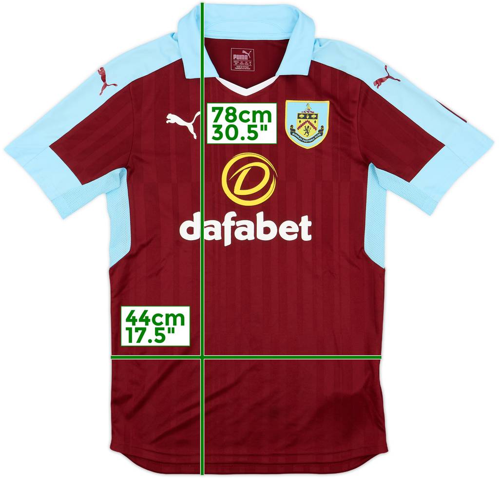 2016-17 Burnley Home Shirt - 7/10 - (S)