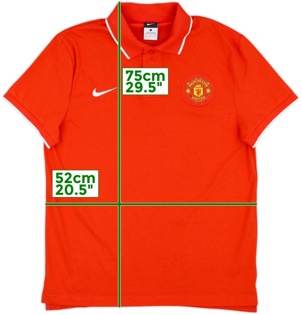 2010-11 Manchester United Nike Polo Shirt - 8/10 - (L)