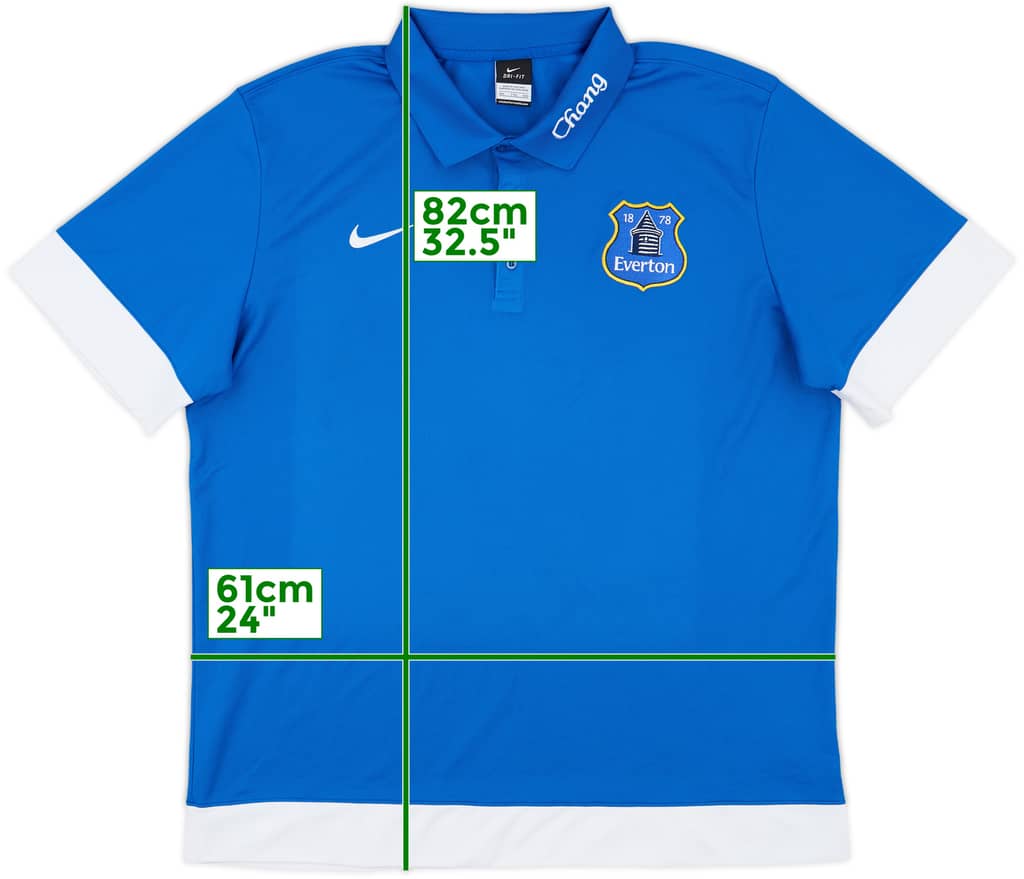 2013-14 Everton Nike Polo Shirt - 9/10 - (XXL)