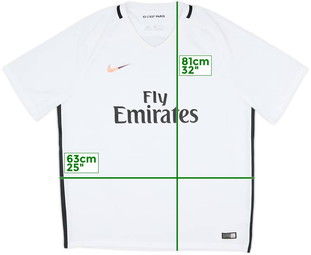 2016-17 Paris Saint-Germain Authentic Third Shirt - 9/10 - (XXL)