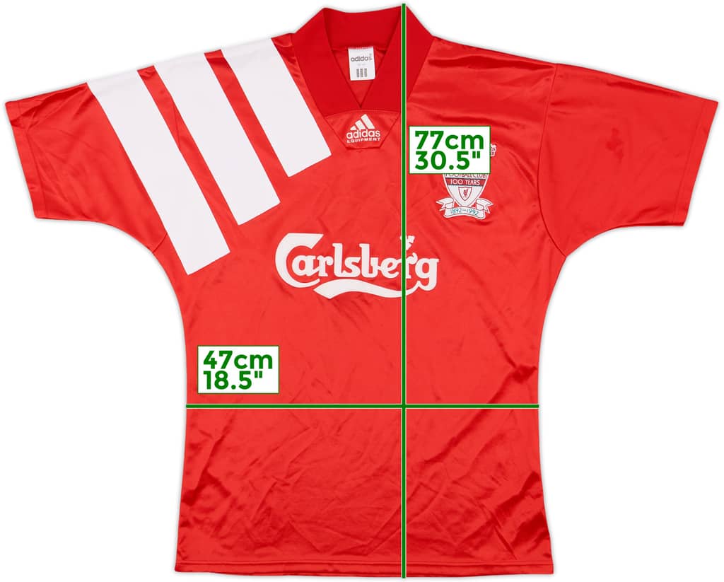 1992-93 Liverpool Centenary Home Shirt - 9/10 - (M)