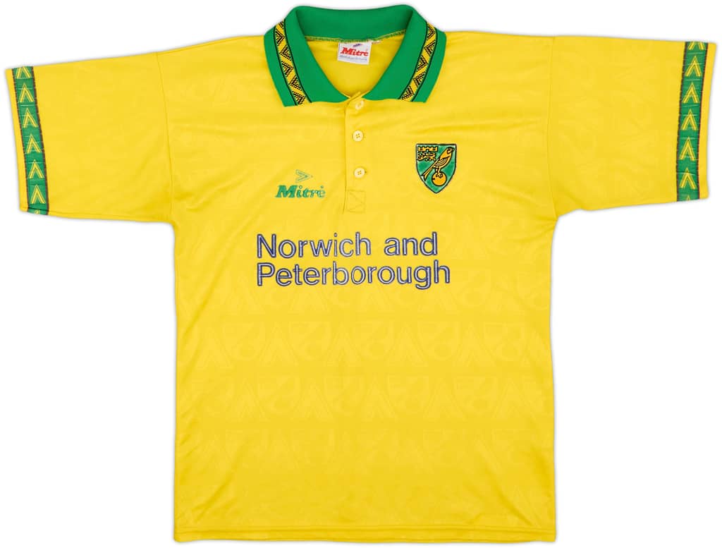 1994-96 Norwich Home Shirt - 8/10 - (S)