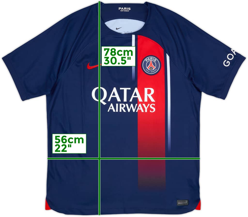 2023-24 Paris Saint-Germain Home Shirt - 10/10 - (L)