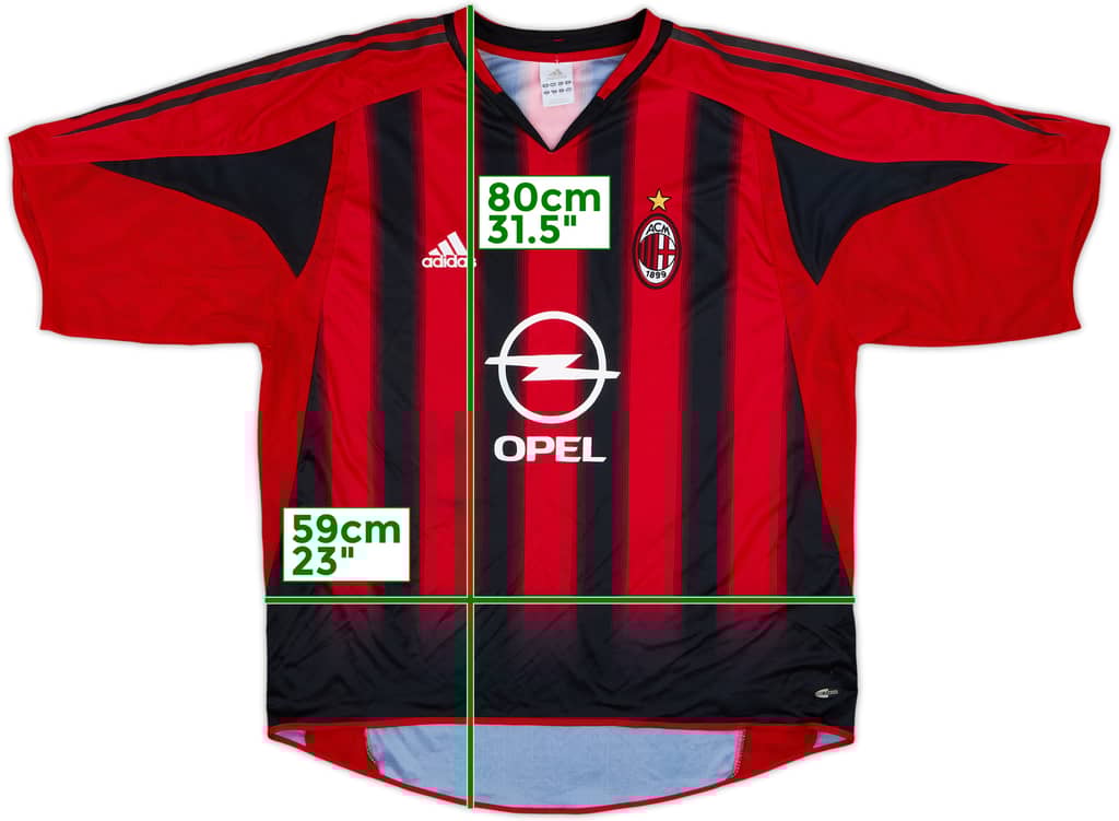 2004-05 AC Milan Home Shirt - 10/10 - (XL)