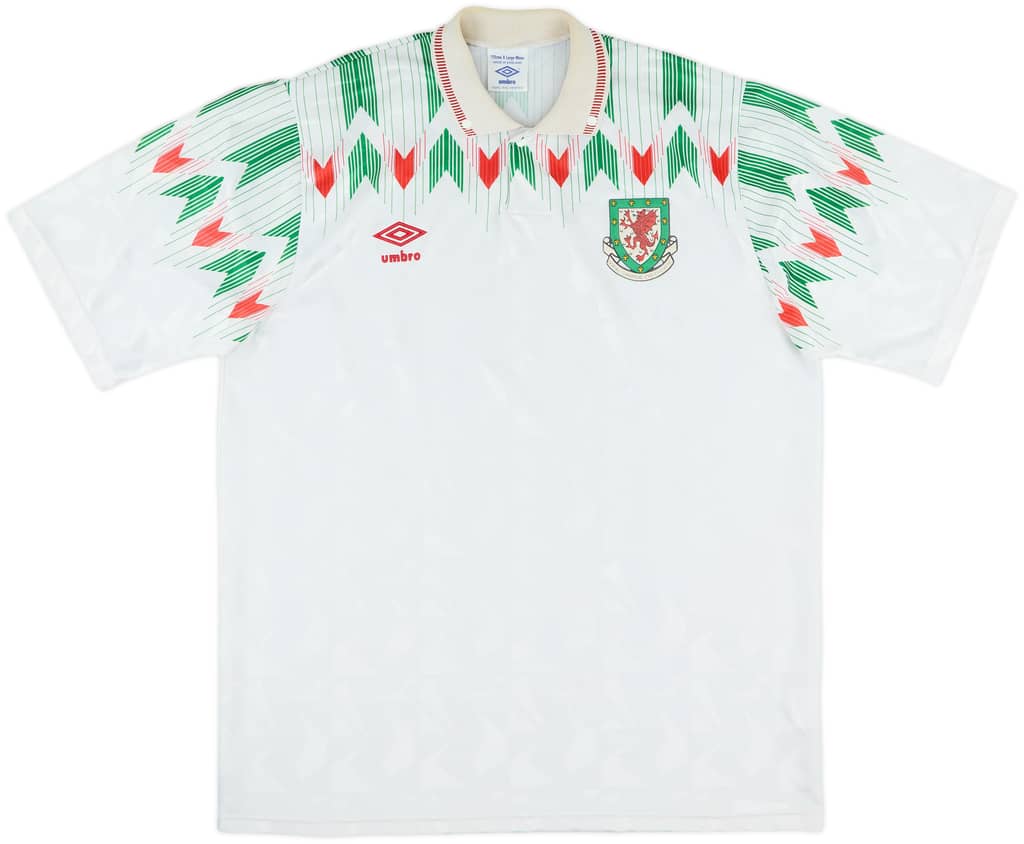 1990-92 Wales Away Shirt - 8/10 - (XL)