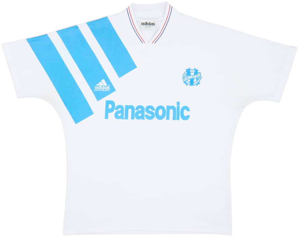 1991-92 Olympique Marseille Home Shirt - 8/10 - (M)