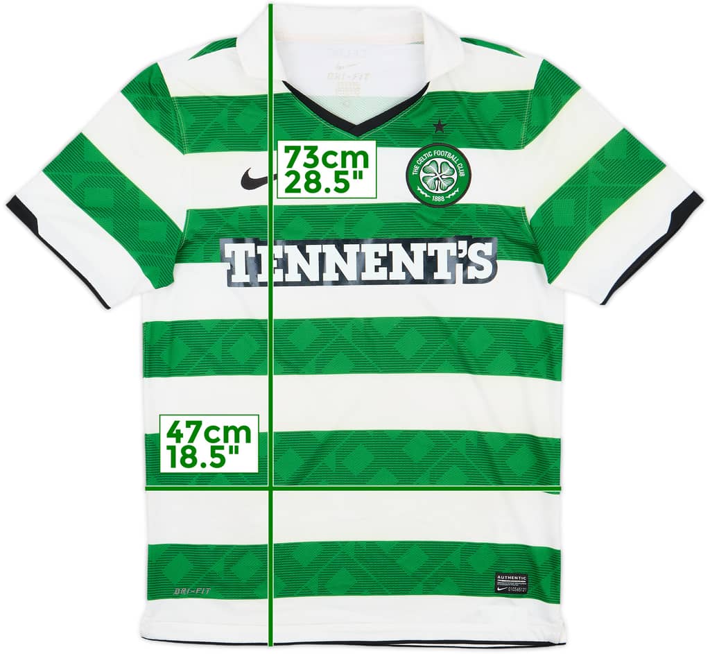 2010-12 Celtic Home Shirt - 8/10 - (S)