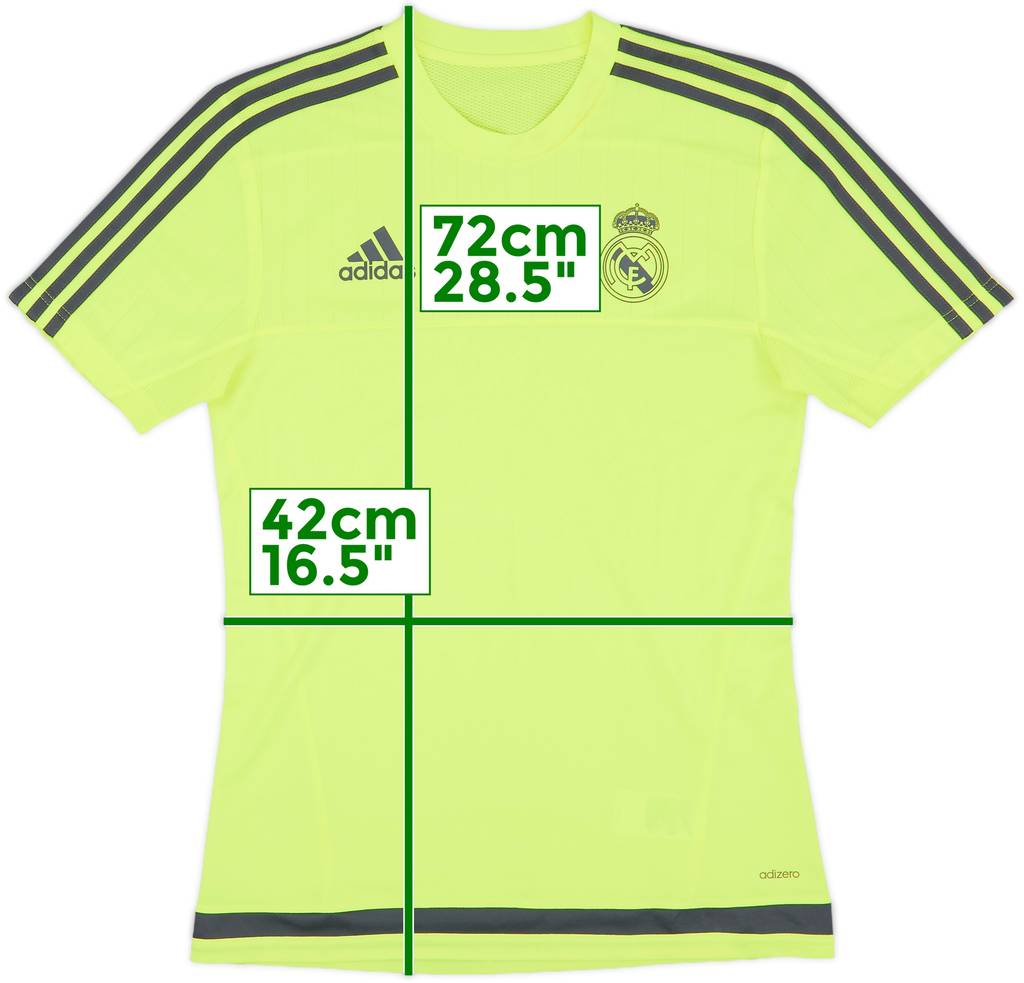2015-16 Real Madrid adizero Training Shirt - 10/10 - (S)