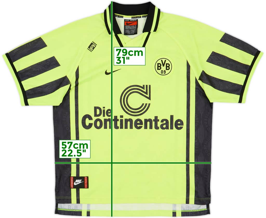 1996-97 Borussia Dortmund Home Shirt - 8/10 - (XL)