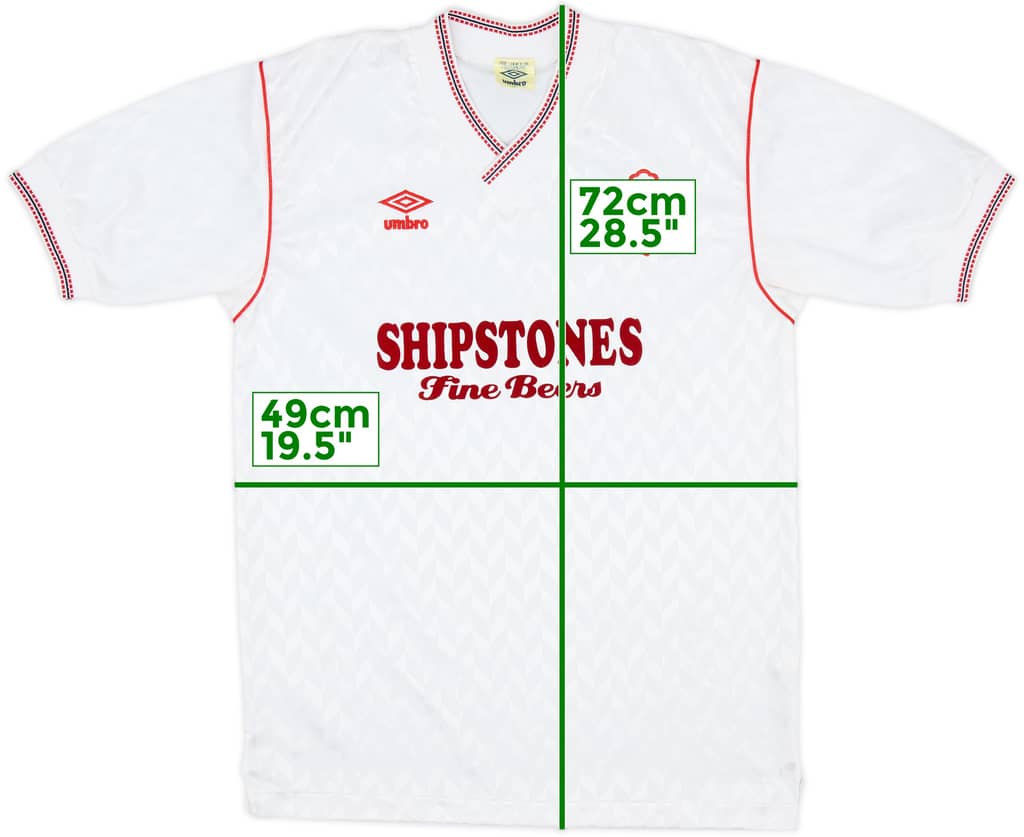1886-89 Nottingham Forest Away Shirt - 10/10 - (L)