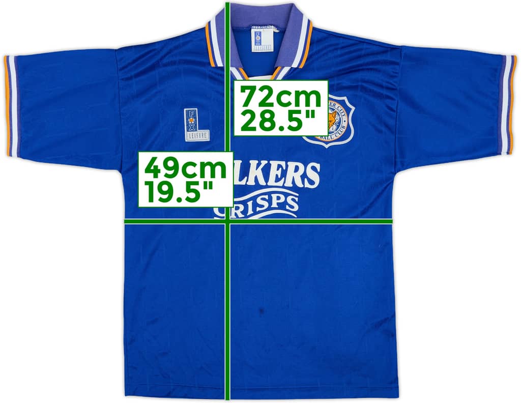 1994-96 Leicester Home Shirt - 6/10 - (Y)