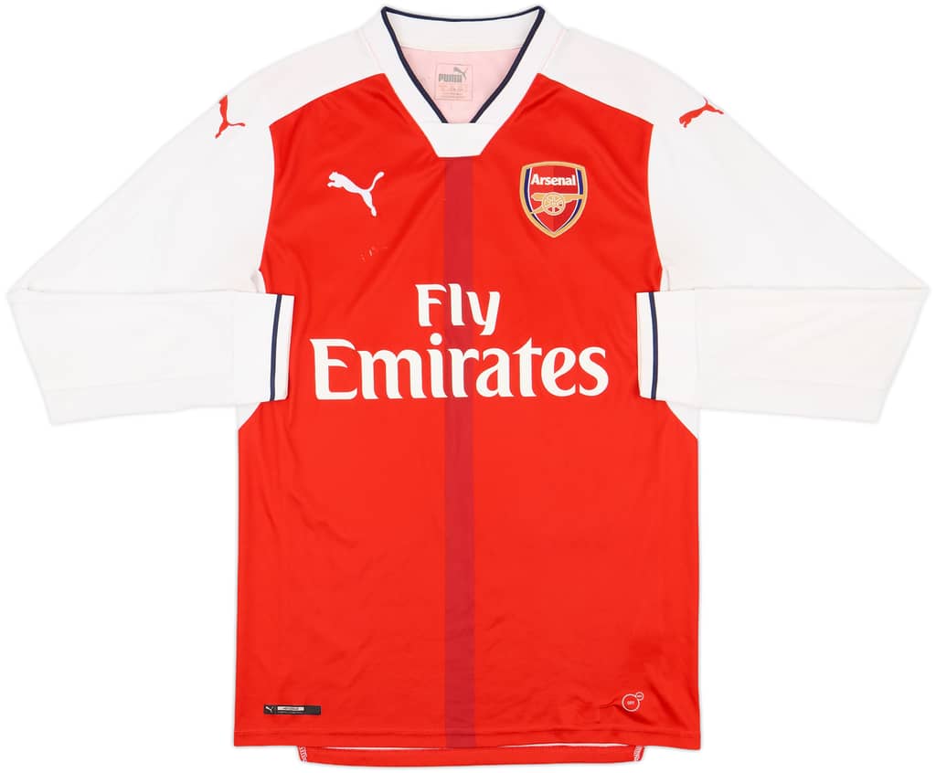 2016-17 Arsenal Home L/S Shirt - 5/10 - (S)