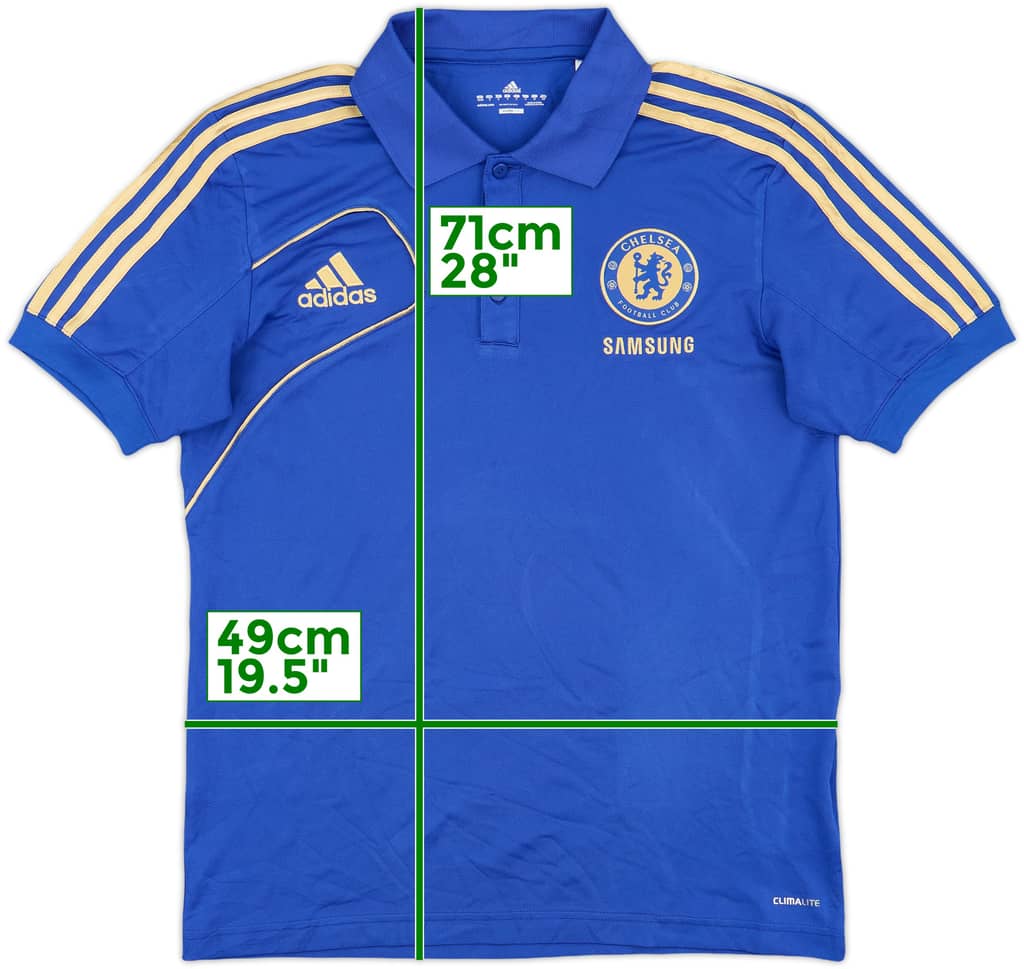 2012-13 Chelsea adidas Polo Shirt - 9/10 - (S)