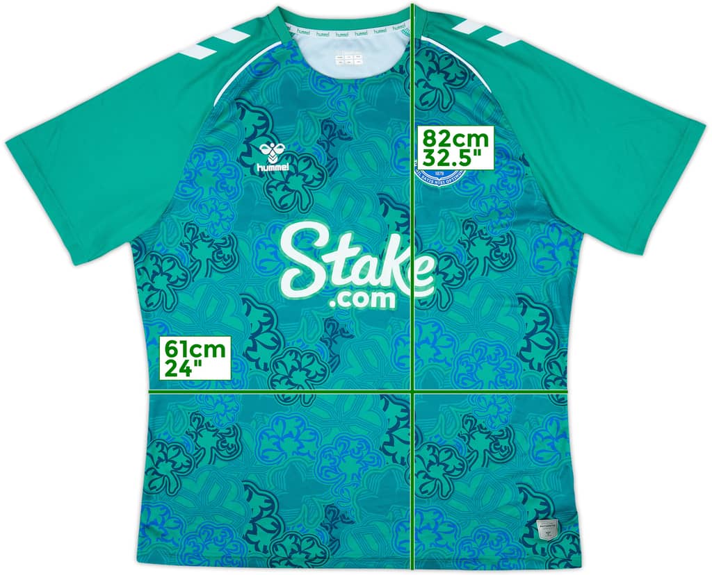 2023-24 Everton Hummel 'St Patrick's Day' Pre Match Shirt - 10/10 - (3XL)