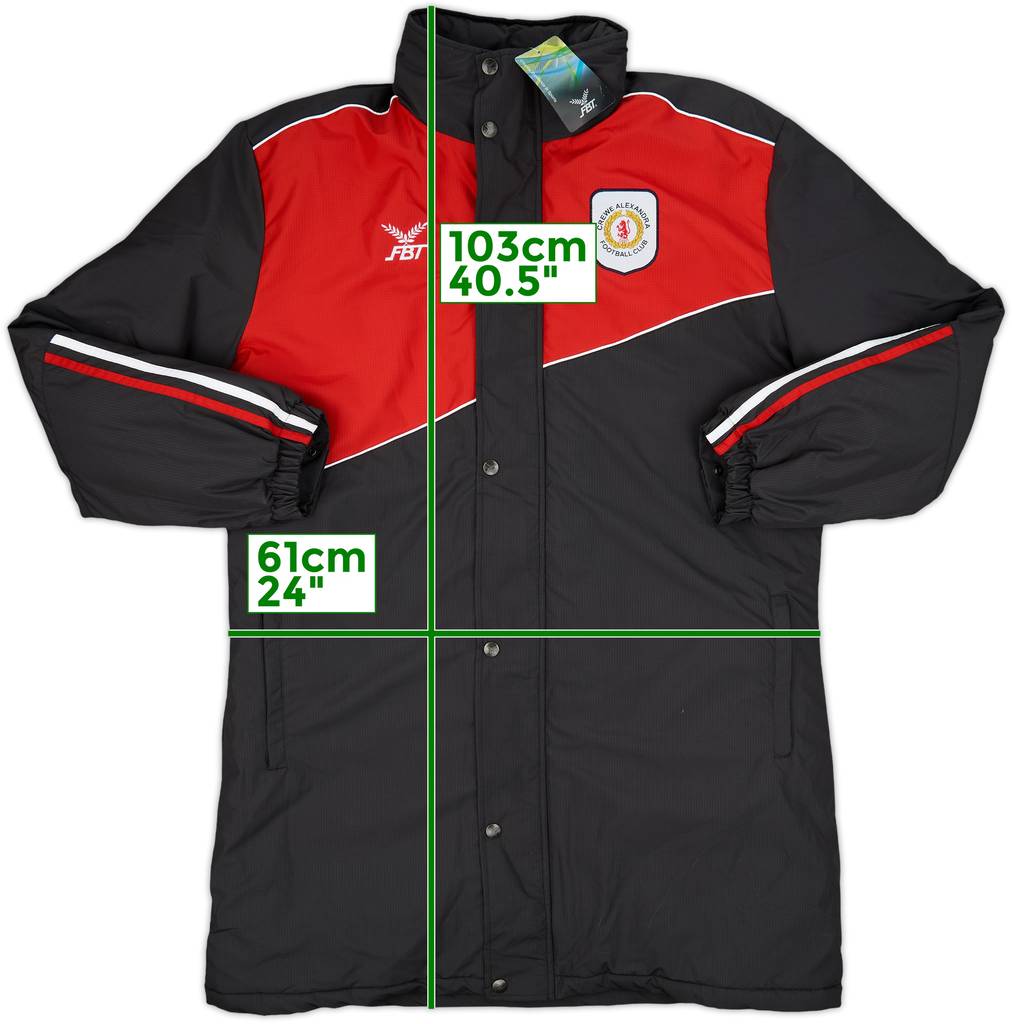 2018-19 Crewe Alexandra FBT Padded Bench Coat (M)