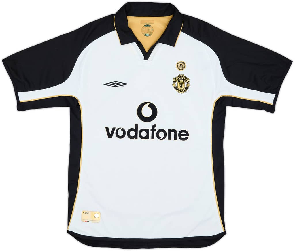 2001-02 Manchester United Centenary Away/Third Shirt Beckham #7 - 6/10 - (L)