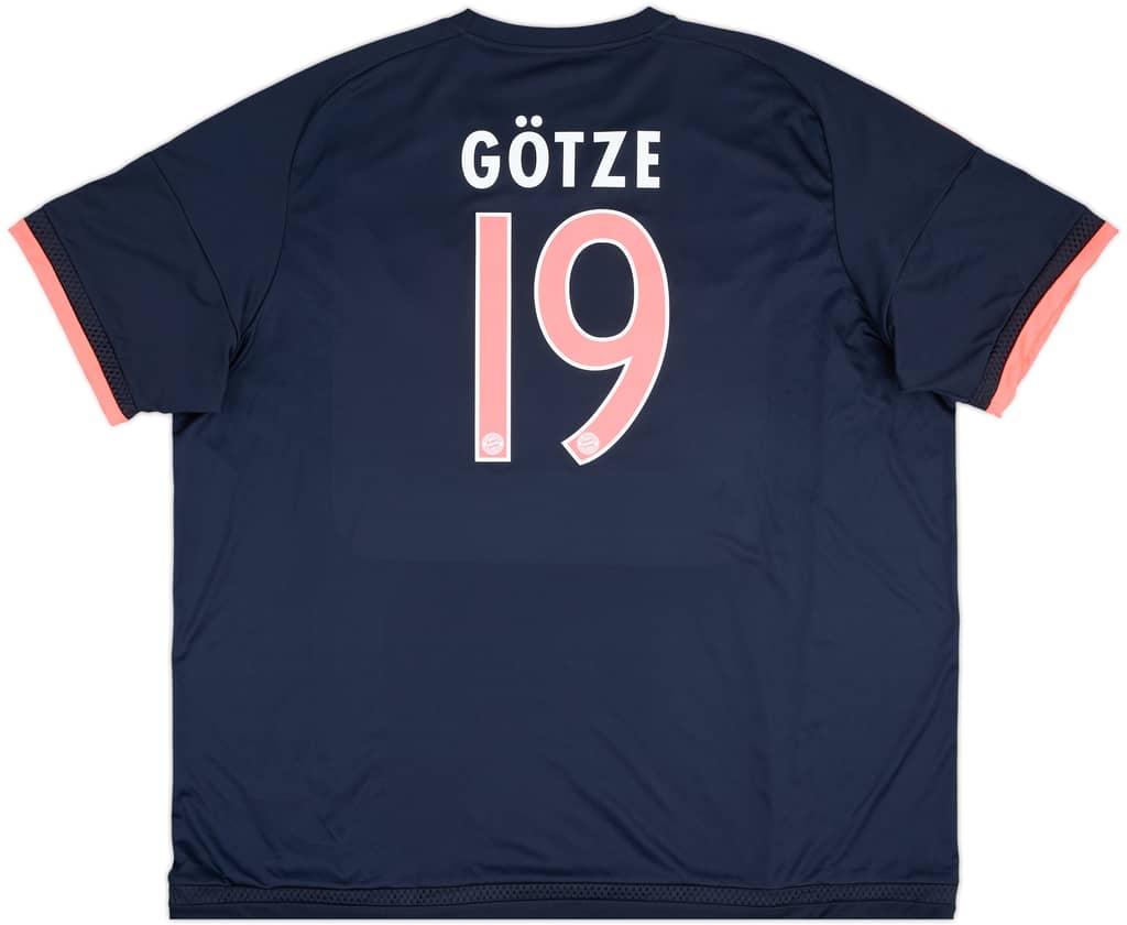 2015-16 Bayern Munich Third Shirt Gotze #19 - 6/10 - (3XL)