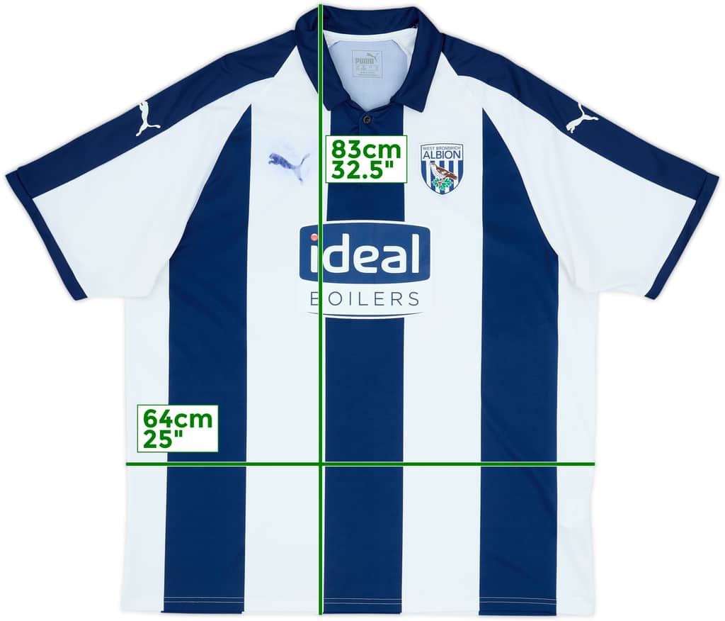 2018-19 West Brom Home Shirt - 4/10 - (3XL)