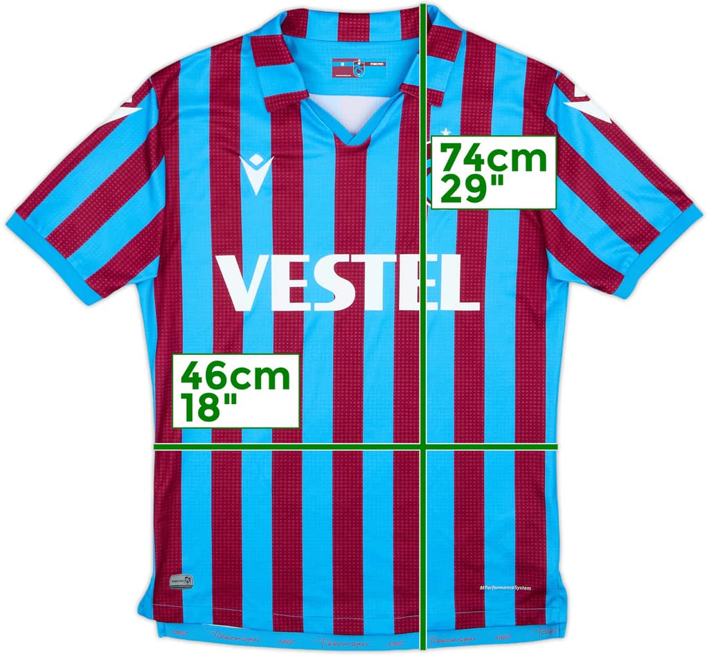 2021-22 Trabzonspor Home Shirt - 9/10 - (M)