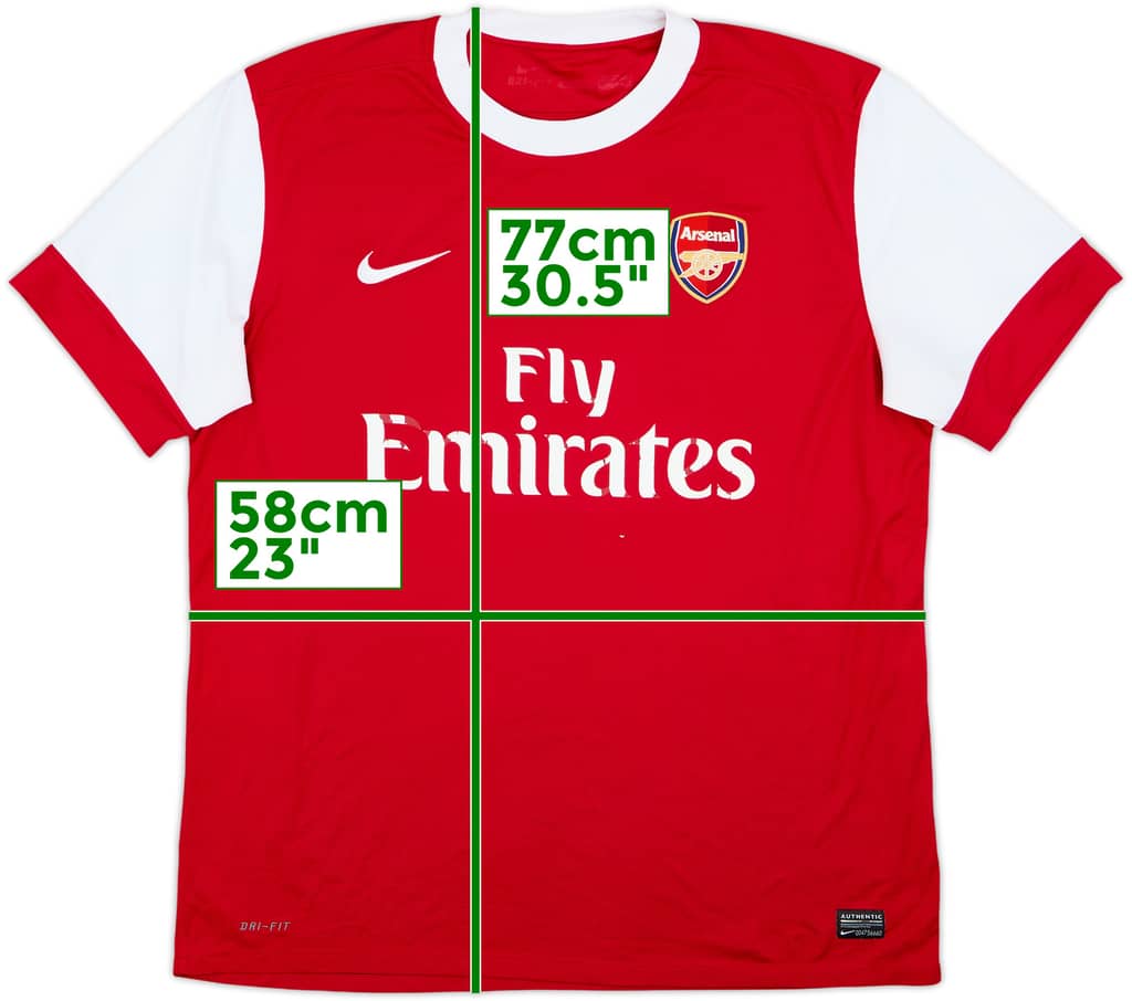 2010-11 Arsenal Home Shirt - 5/10 - (XL)