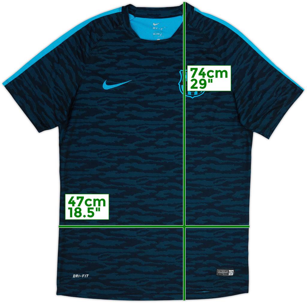 2015-16 Barcelona Nike Training Shirt - 9/10 - (M)