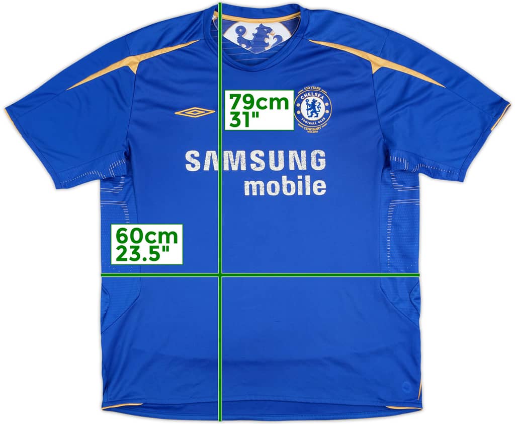 2005-06 Chelsea Centenary Home Shirt - 5/10 - (XXL)