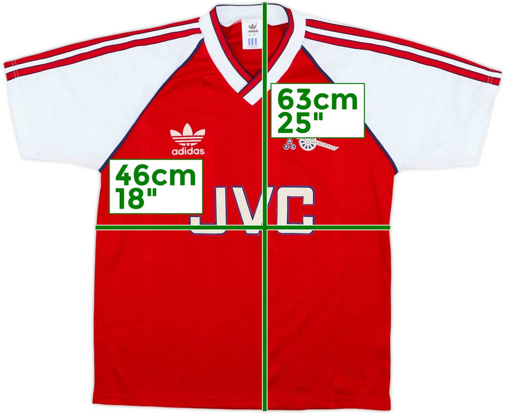 1988-90 Arsenal Home Shirt - 9/10 - (S)