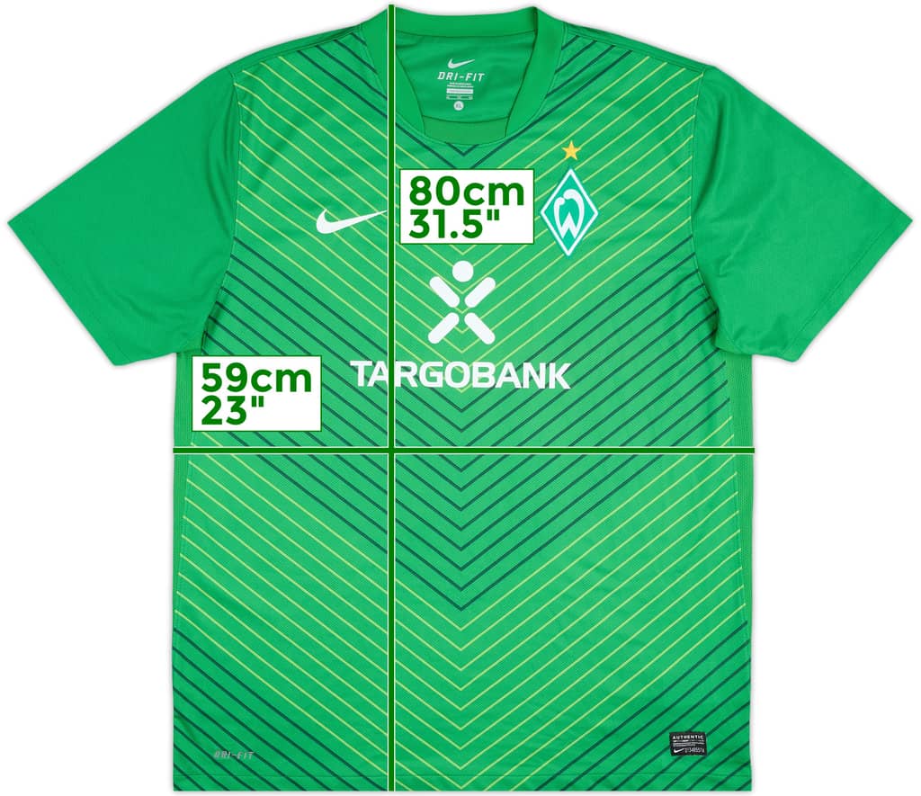 2011-12 Werder Bremen Home Shirt - 8/10 - (XL)