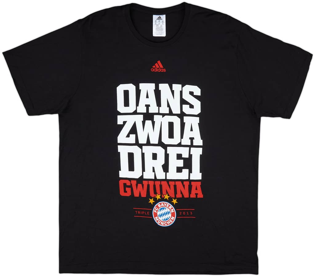 2013-14 Bayern Munich adidas Graphic Tee - 8/10 - (XXL)