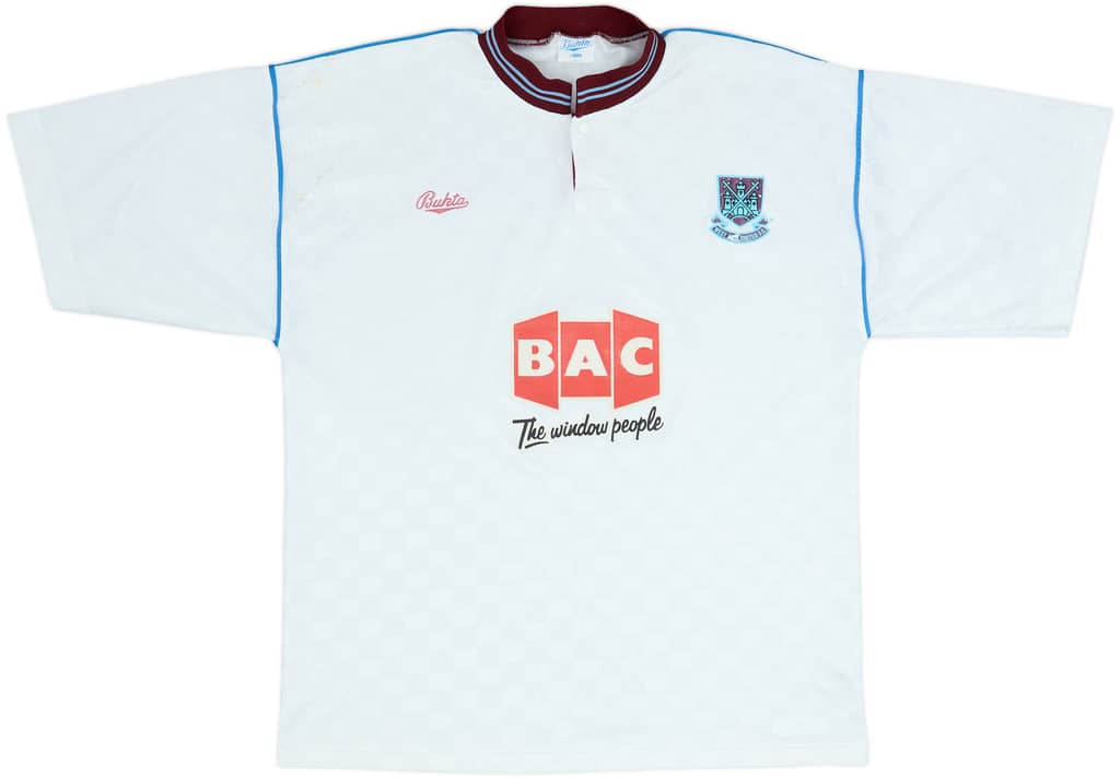 1990-91 West Ham Away Shirt - 5/10 - (L)