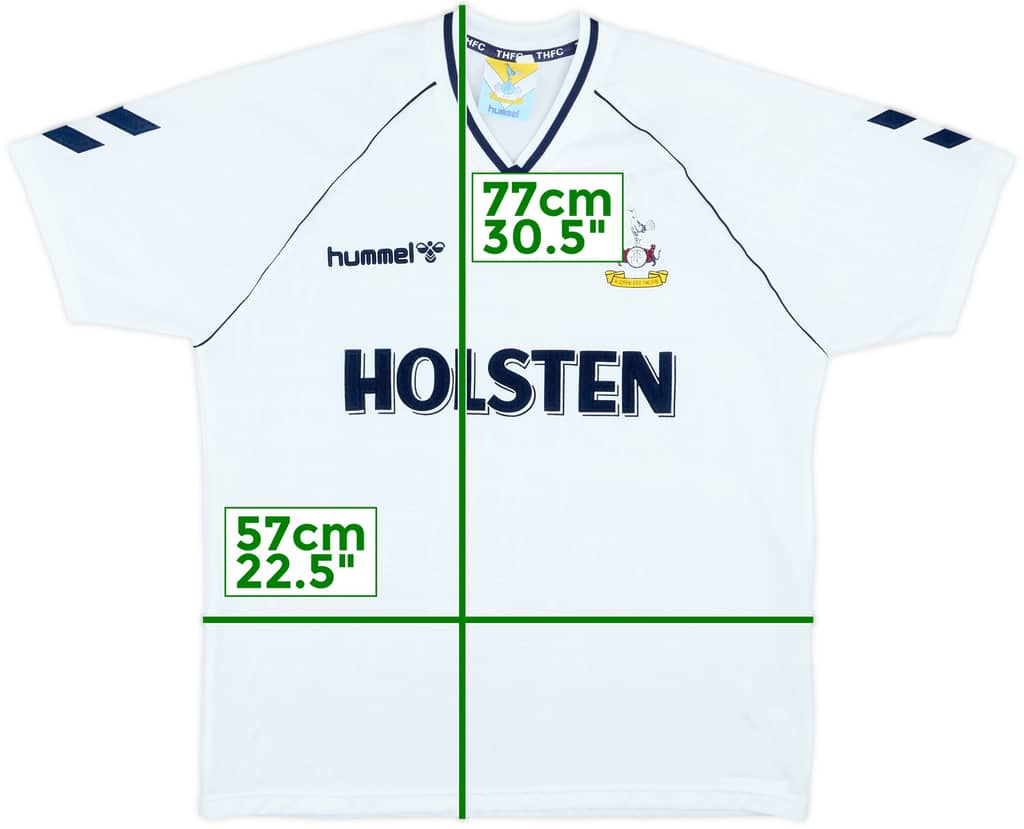 1989-91 Tottenham Home Shirt - 8/10 - (XL)