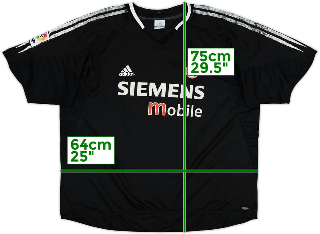 Camiseta de visitante del Real Madrid 2004-05 - 5/10 - (XXL)