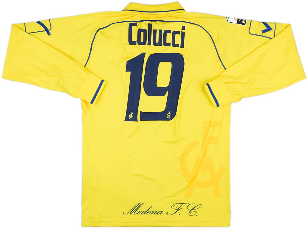2010-11 Modena Match Issue Home L/S Shirt Colucci #19