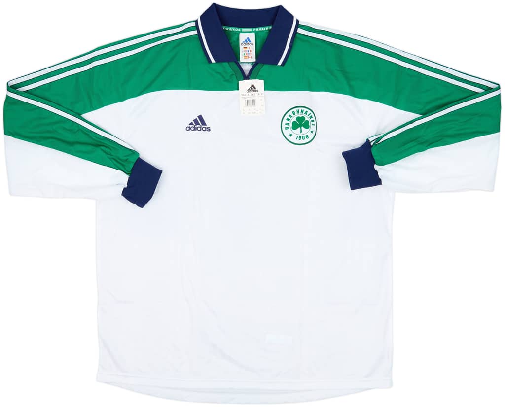2000-01 Panathinaikos Player Issue Away L/S Shirt (XL)