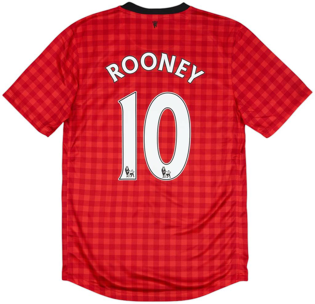 2012-13 Manchester United Home Shirt Rooney #10 (S)