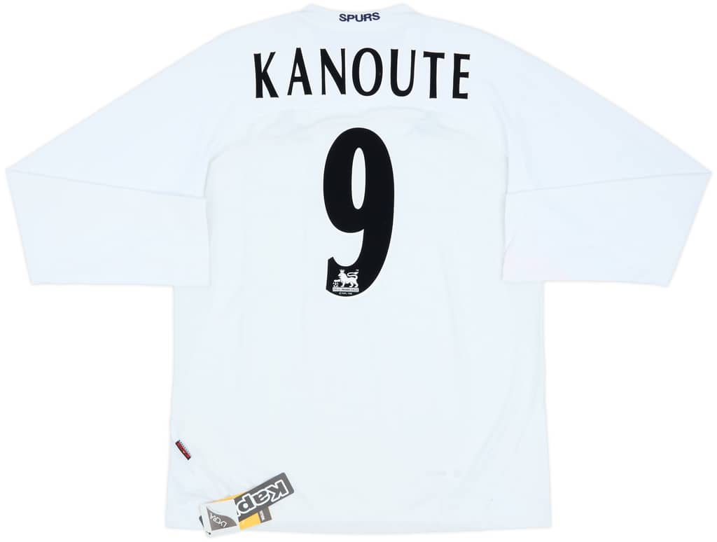 2004-05 Tottenham Home L/S Shirt Kanoute #9 (3XL)