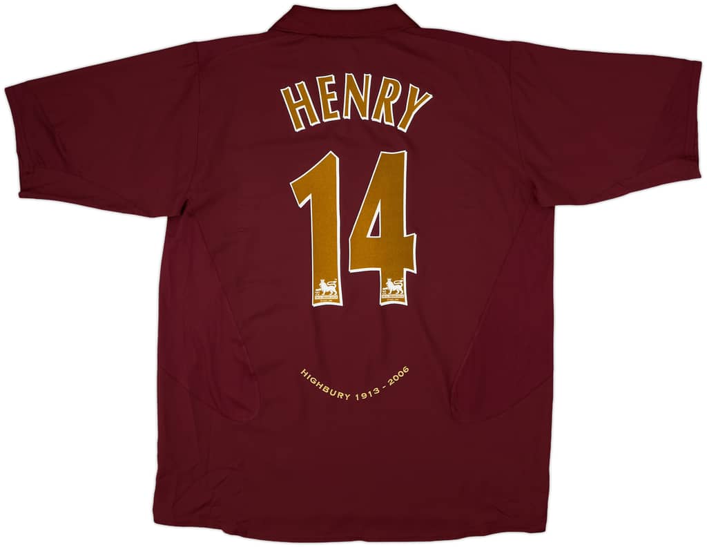 2005-06 Arsenal Home Shirt Henry #14 (XXL)