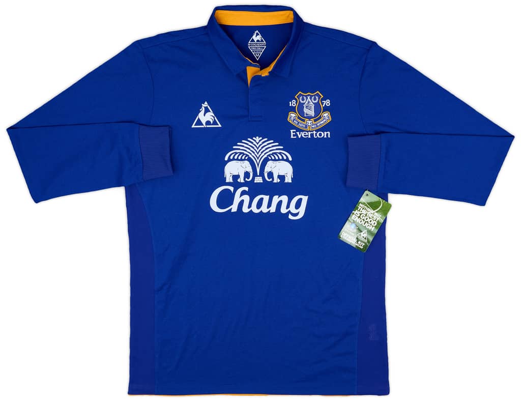 2011-12 Everton Home L/S Shirt Donovan #9 (M)