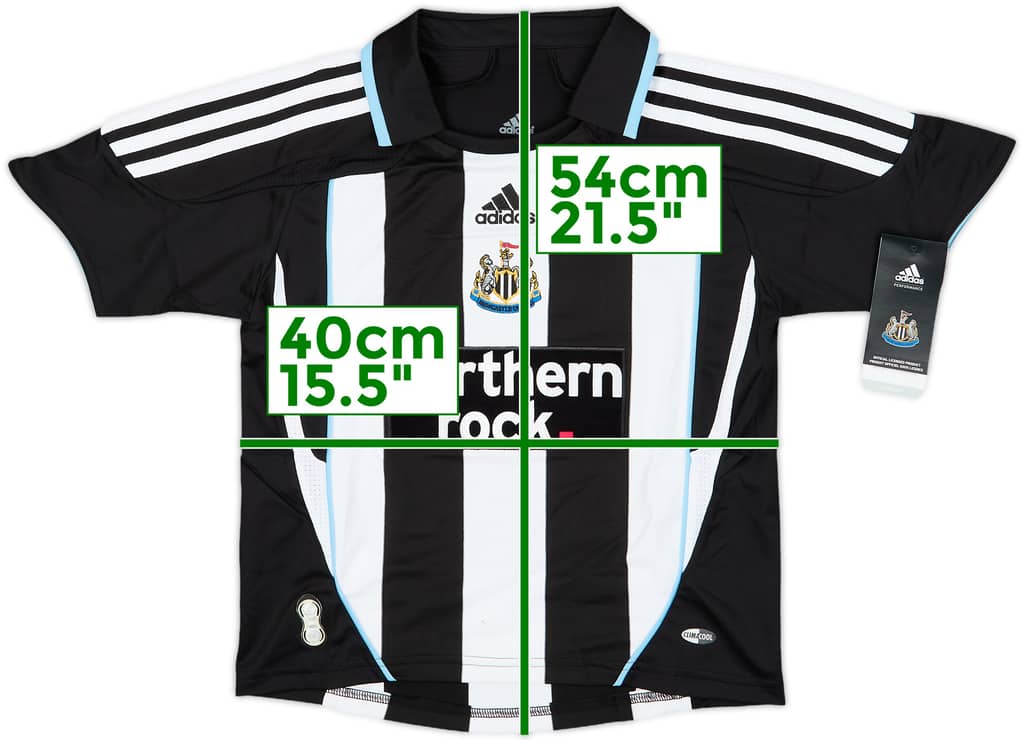 2007-09 Newcastle Home Shirt (XS.Boys)