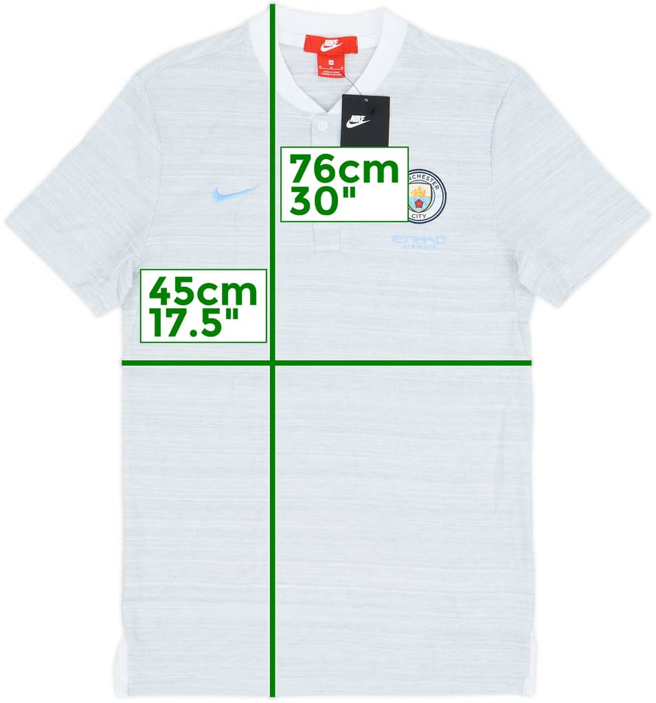 2018-19 Manchester City Nike Polo Shirt (M)