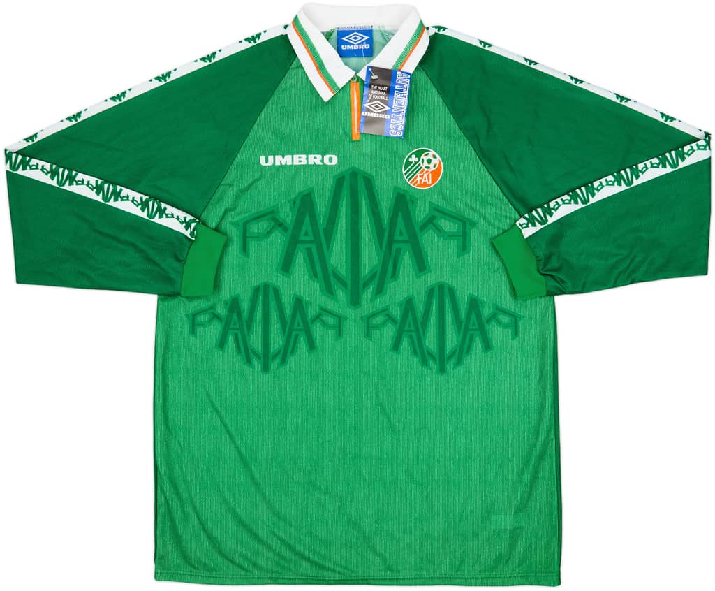 1996-98 Ireland Player Issue Home L/S Shirt (L)