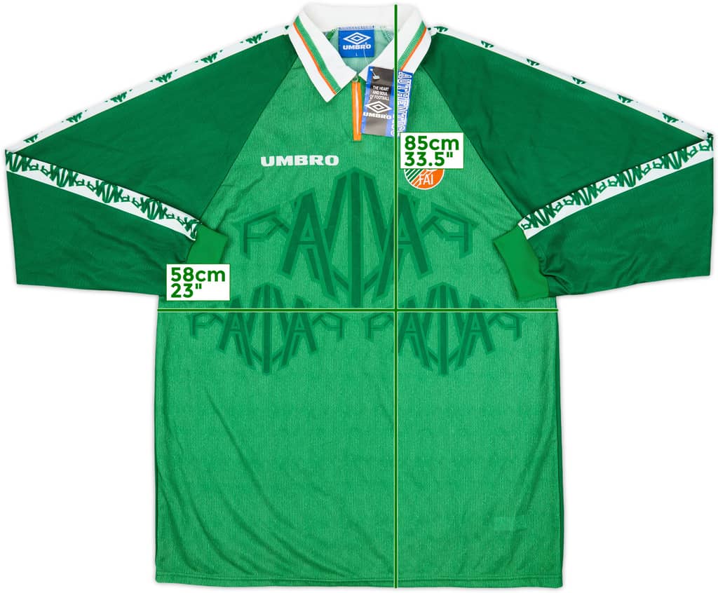 1996-98 Ireland Player Issue Home L/S Shirt (L)