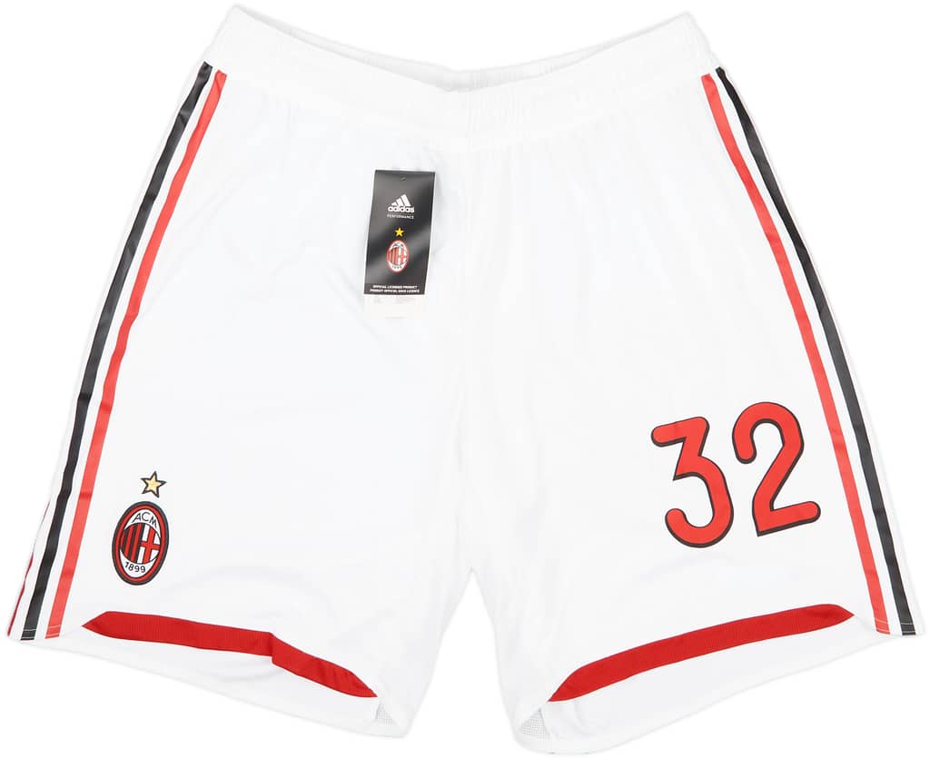 2009-10 AC Milan Player Issue Home Shorts #32 (XL)