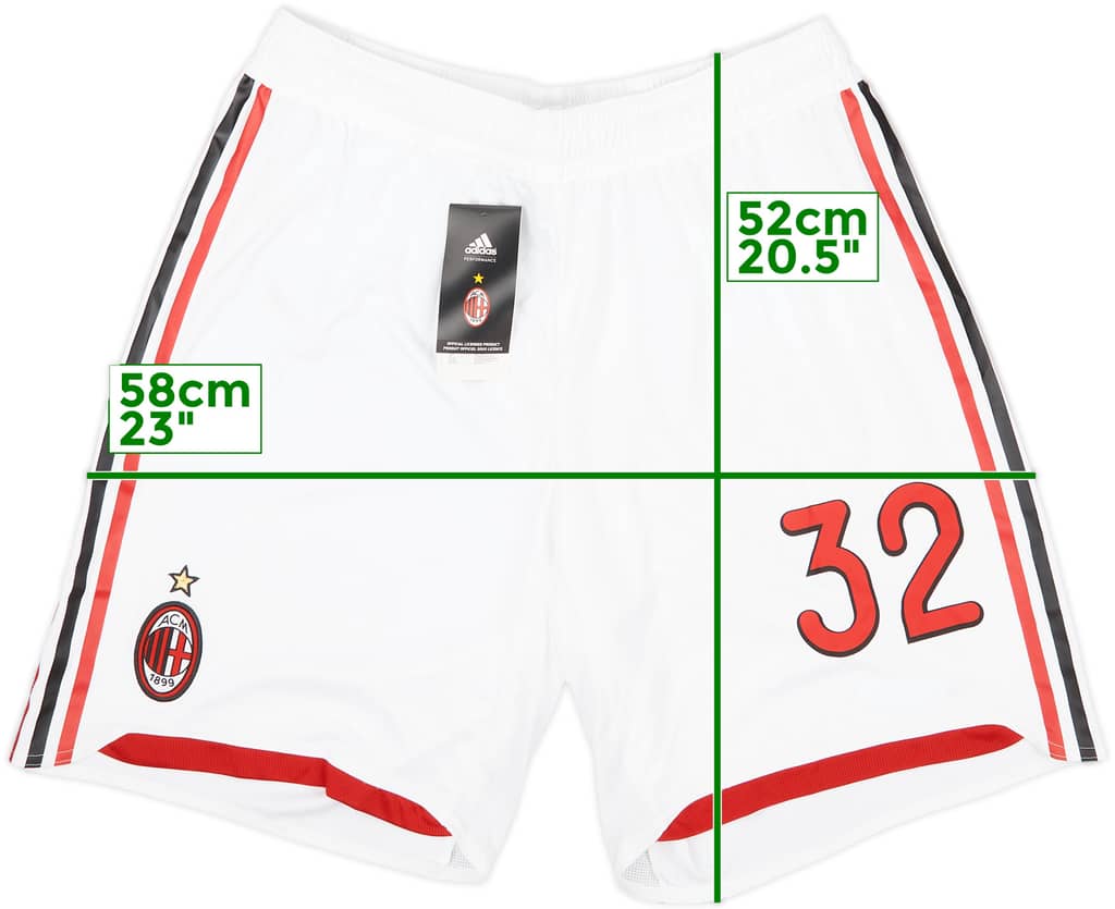 2009-10 AC Milan Player Issue Home Shorts #32 (XL)
